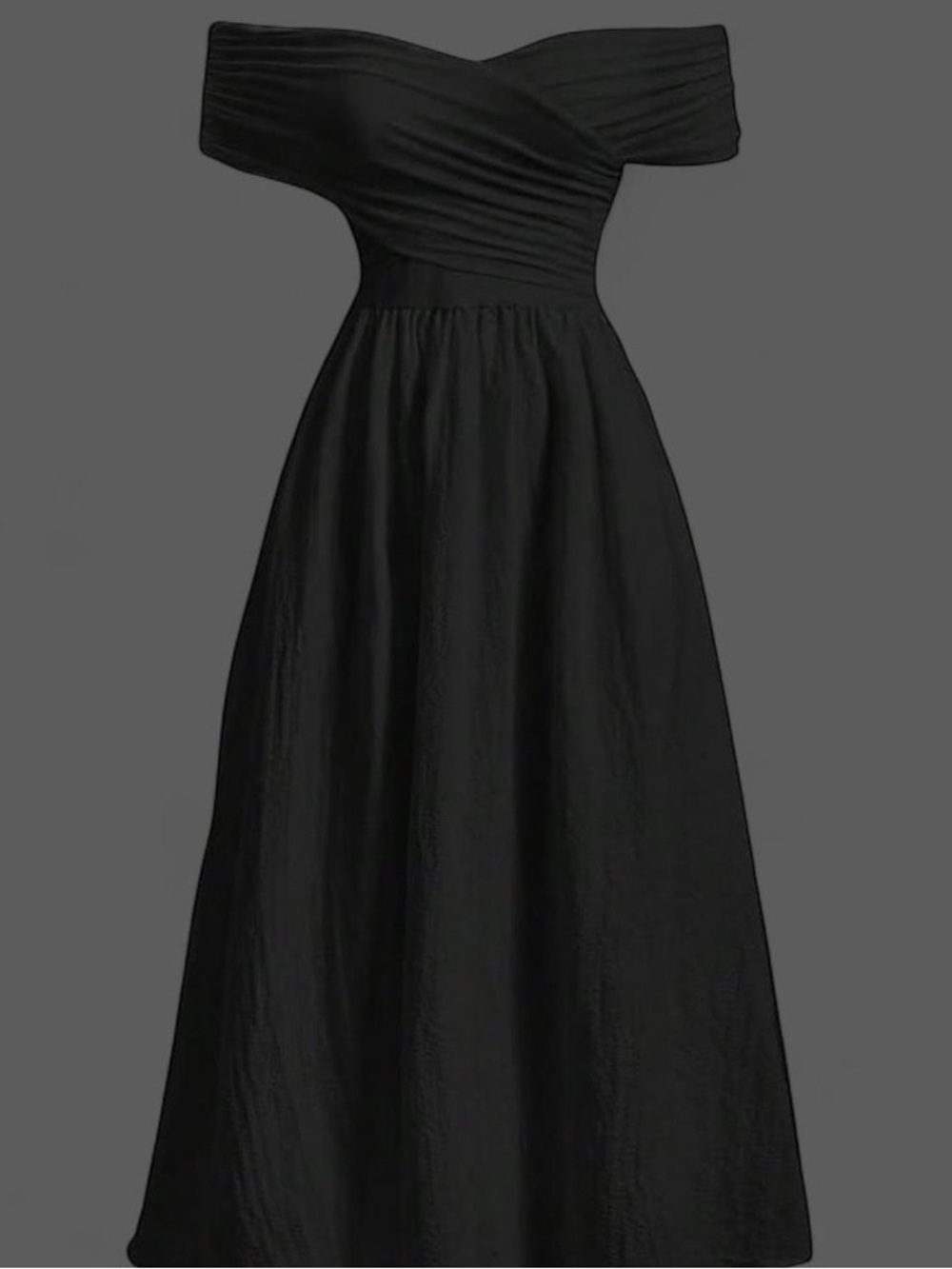 Off-Shoulder Black Women’s Evening Dress